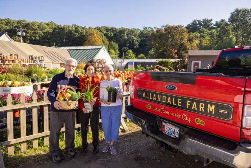 Group of seniors at Allendale Farm